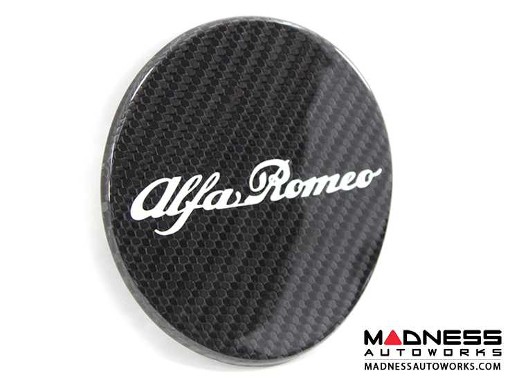 Alfa Romeo 4C Carbon Fiber Fuel Door - Alfa Romeo Logo
